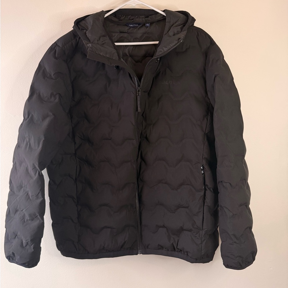 Nautica Men's Dark Gray Puffer Jacket